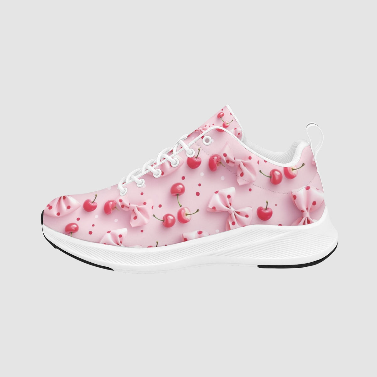 Cherry Bliss Bow Comfort Sneakers