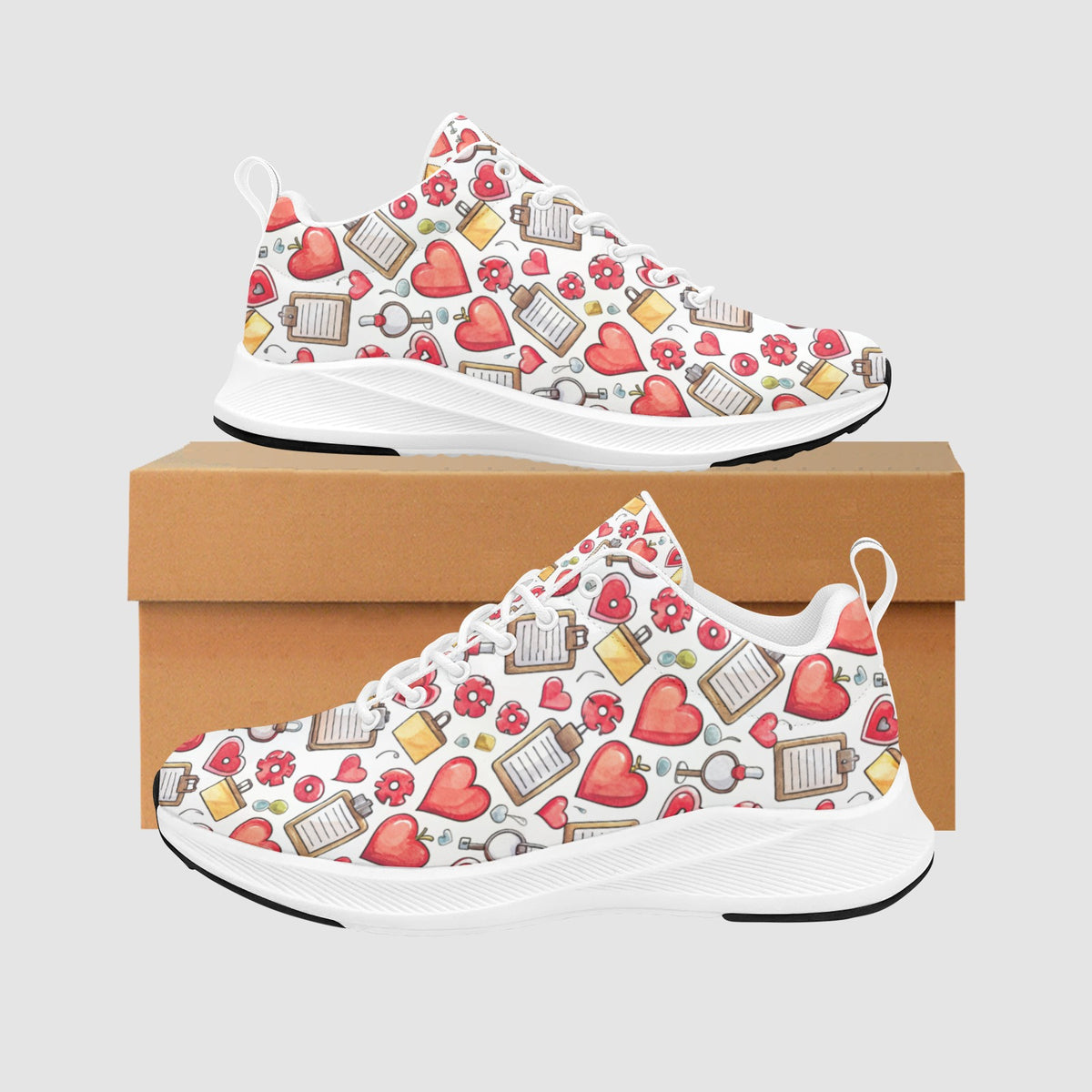 Crimson Care Heartbeat Sneakers