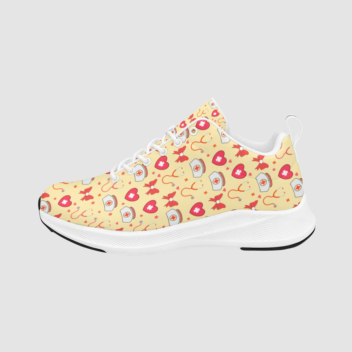 Red White Nurses Hats Nursing Shoes