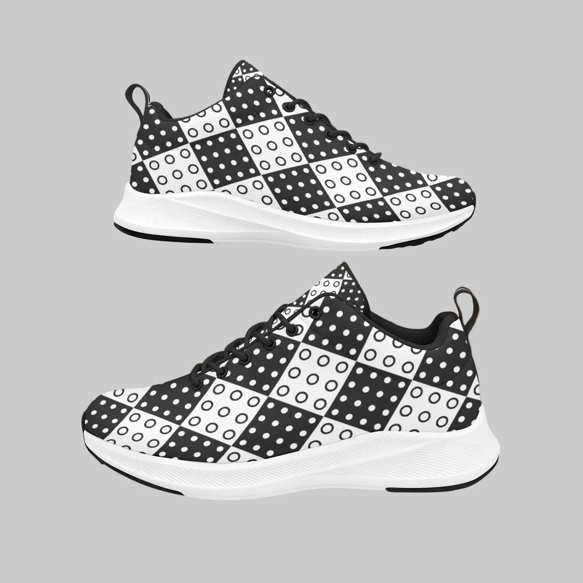 Retro Chic Dot Motion Sneakers
