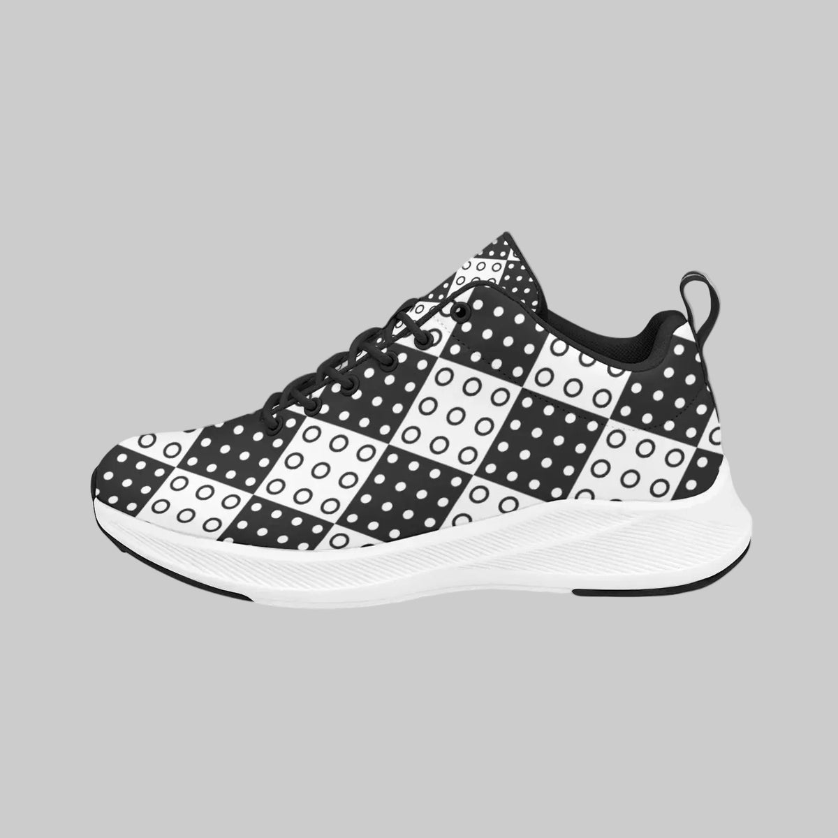 Retro Chic Dot Motion Sneakers