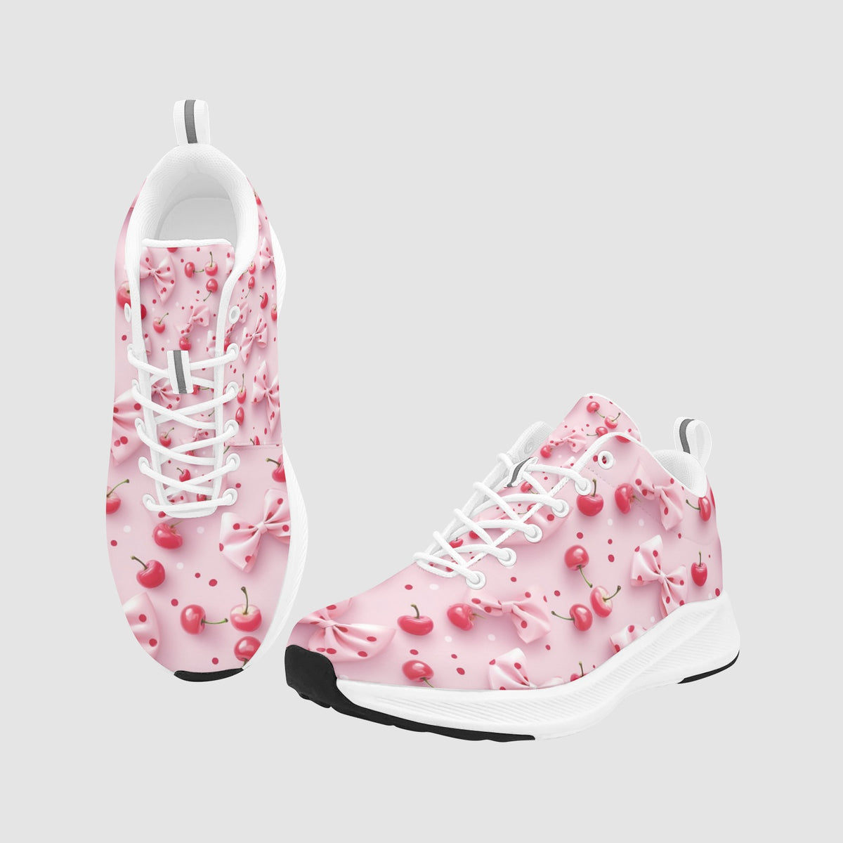 Cherry Bliss Bow Comfort Sneakers