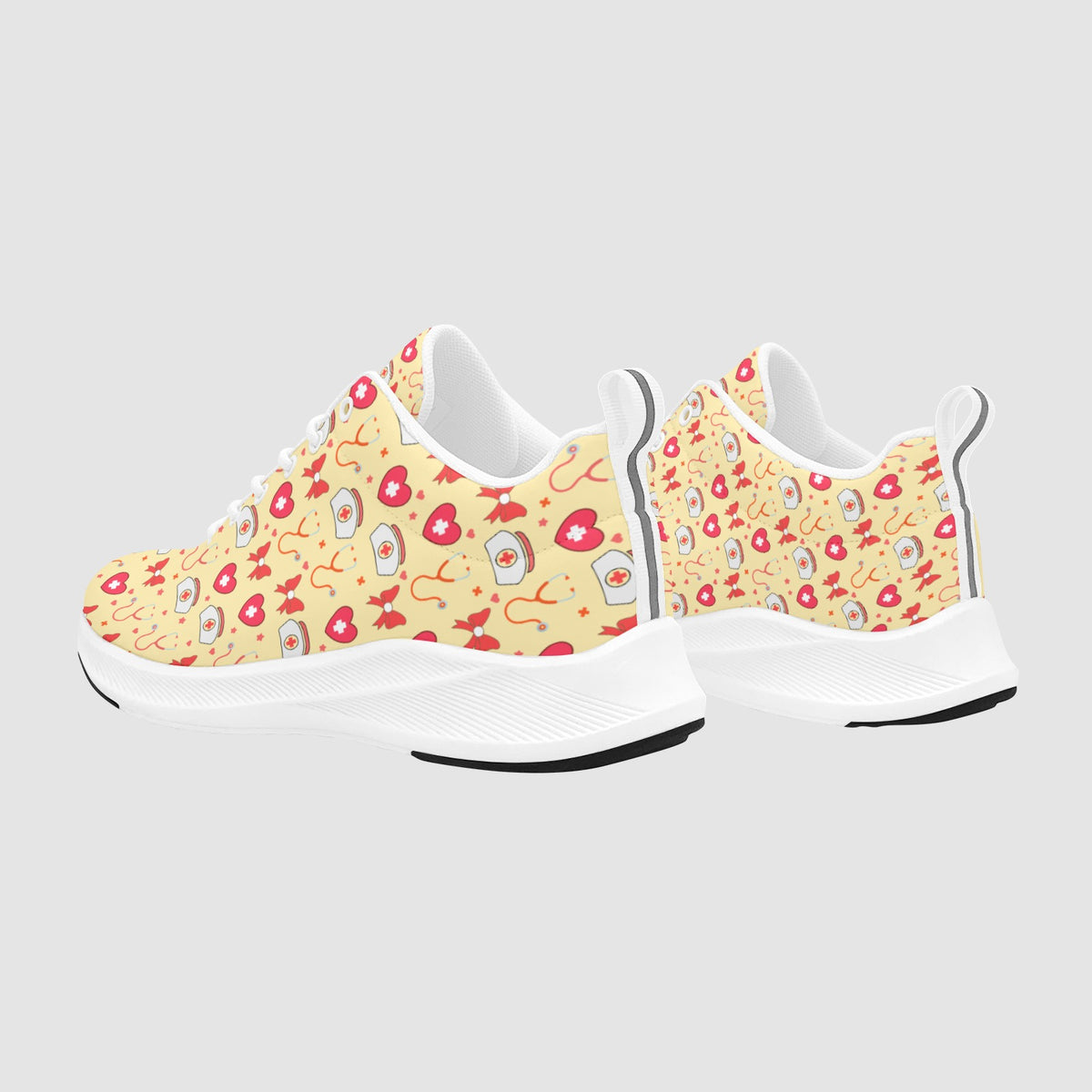Red White Nurses Hats Nursing Shoes