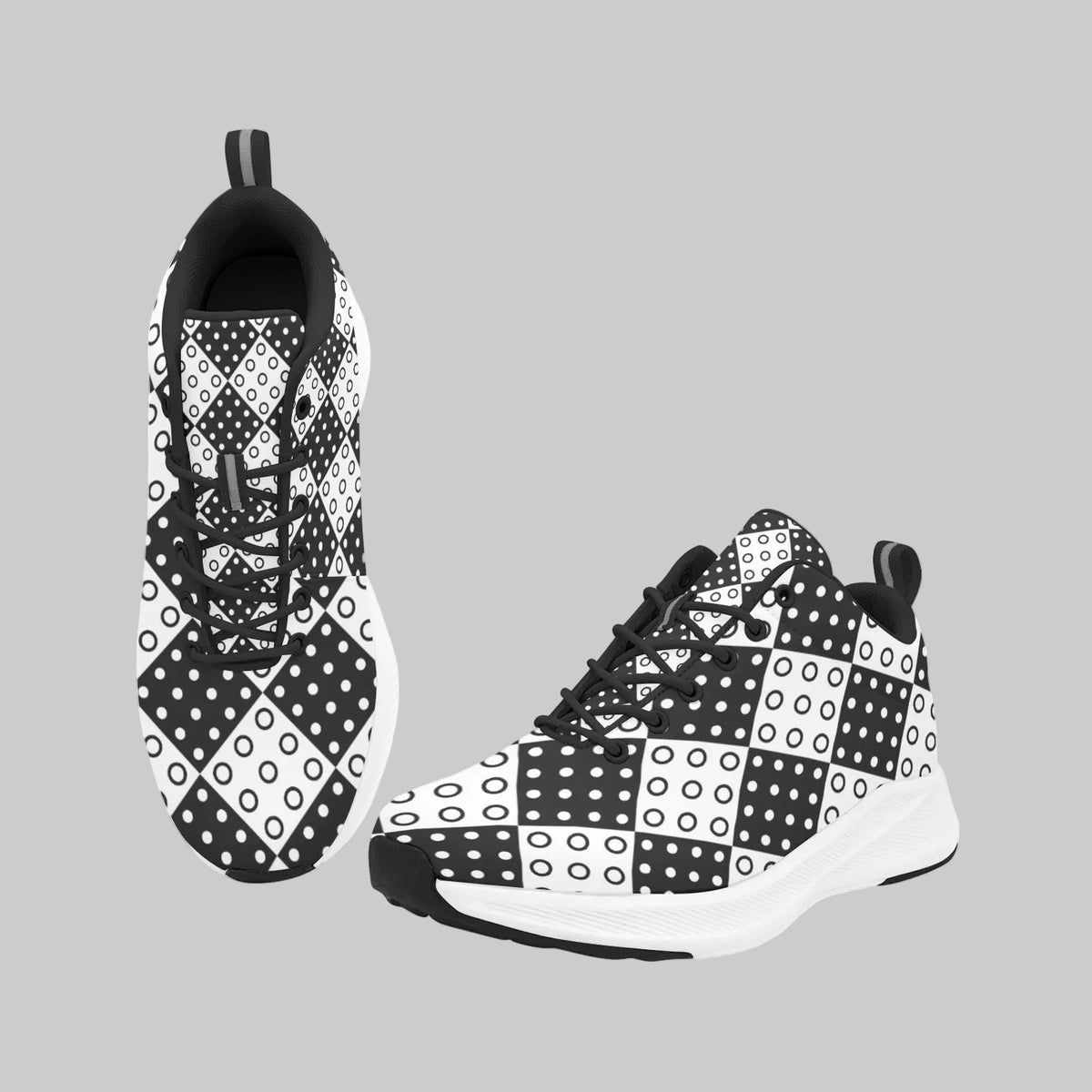 Retro Chic Dot Motion Sneakers